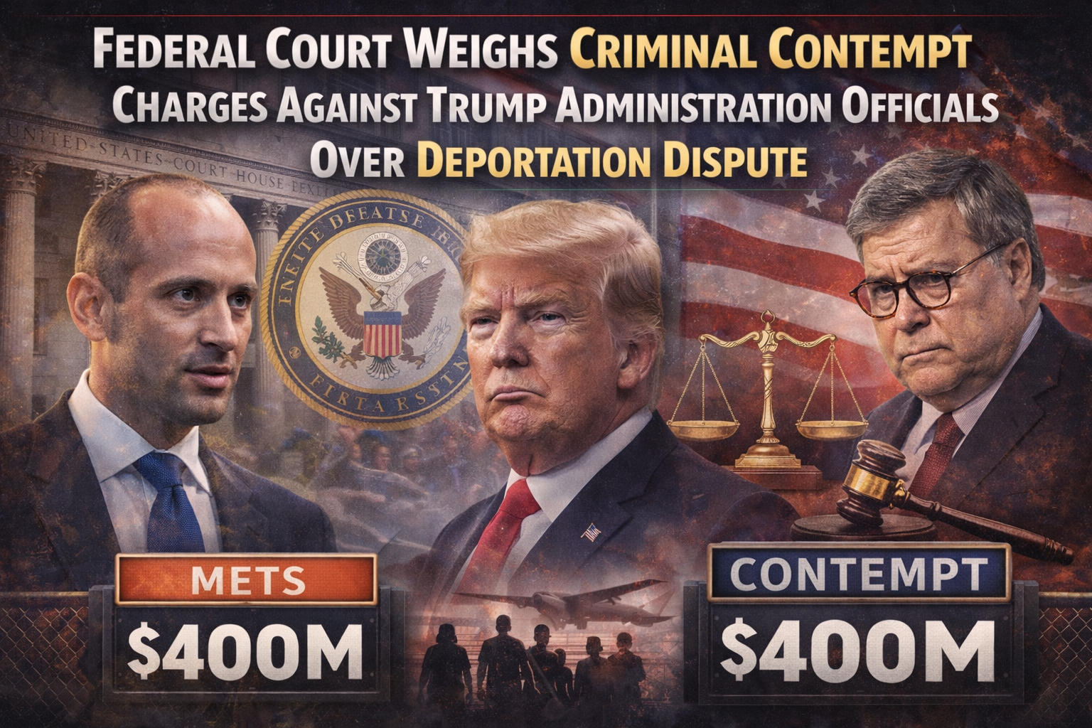 Federal Court Weighs Criminal Contempt Charges Against Trump Administration Officials Over Deportation Dispute