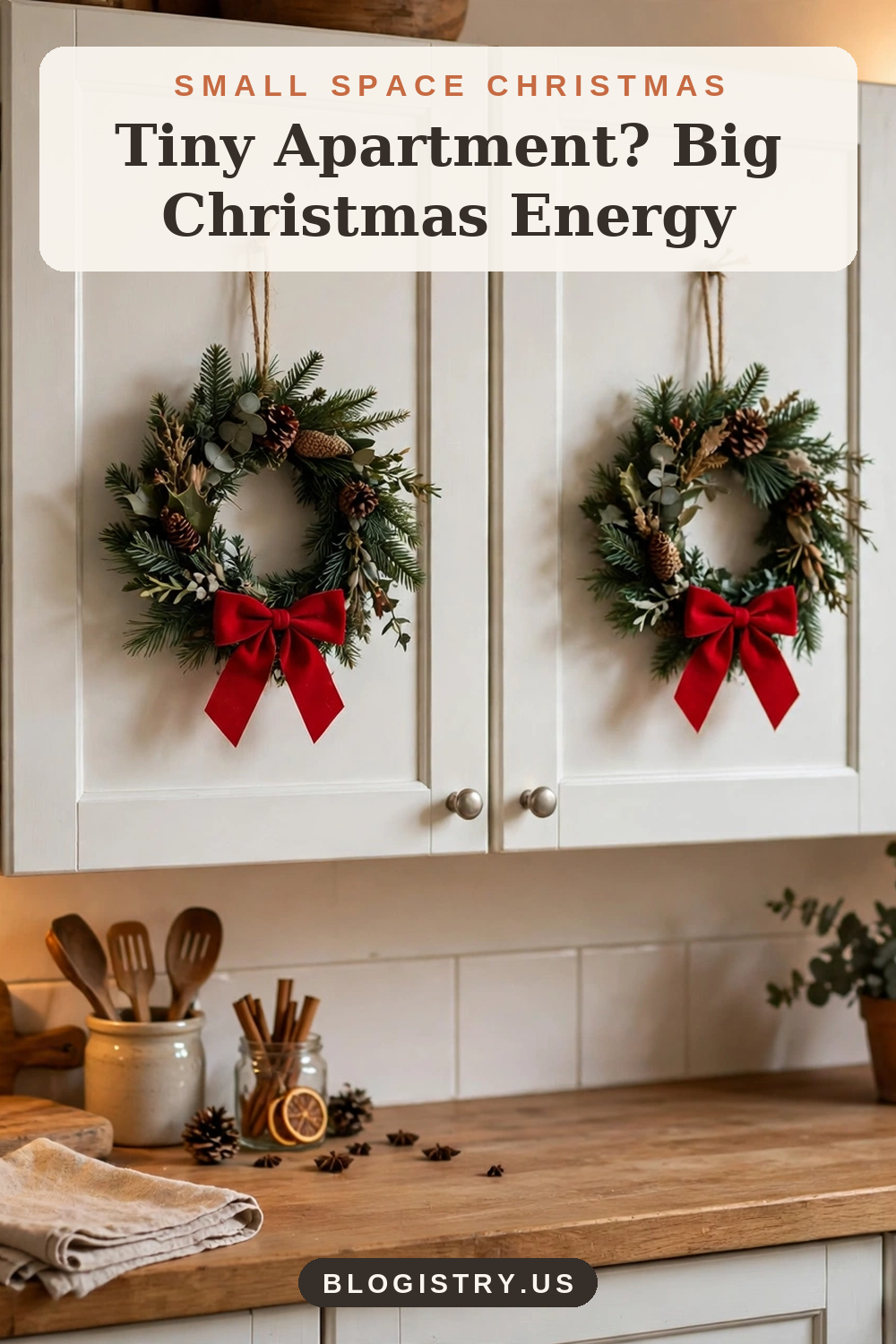 Small space Christmas decor ideas — tiny apartment, big Christmas energy